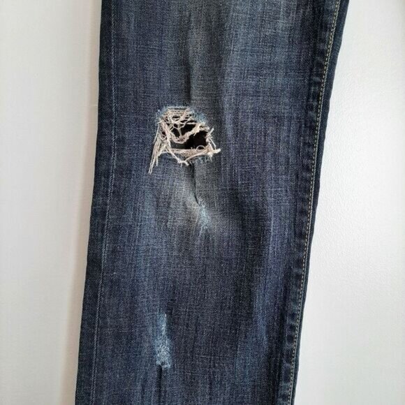 MAVI | Patti Straight Faded & Distressed Ripped  Blue Jeans Sz 28 - Picture 5 of 13